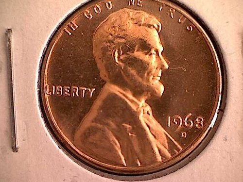 1968 D Lincoln Memorial Penny