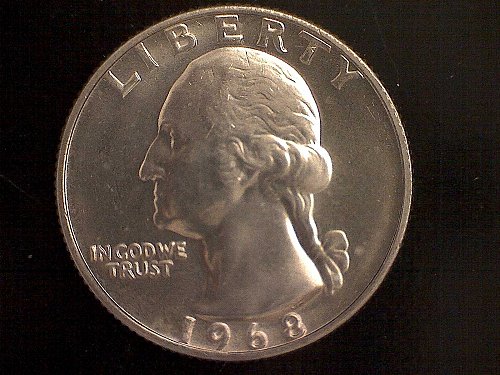 1968- P WASHINGTON QUARTERS