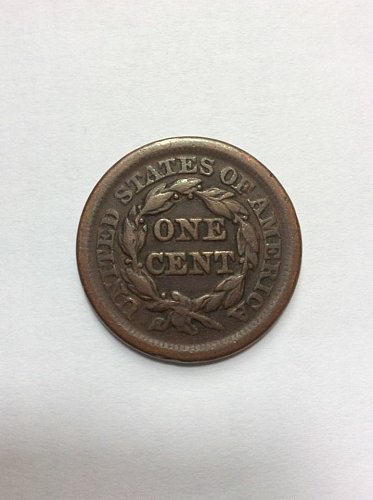 1850 braided hair large cent