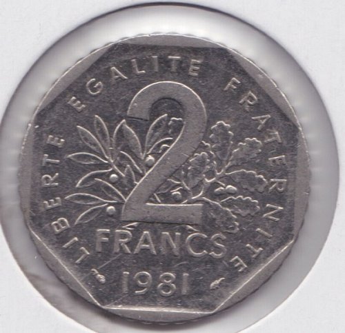 1981 France 2 Francs - Francaise
