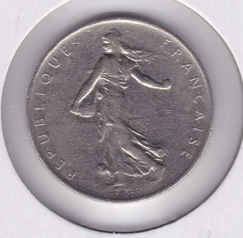 1968 France 1 Franc Coin