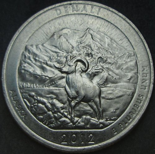 2012 P Denali Alaska Quarter Doubled Die Reverse AK-WDDR-003