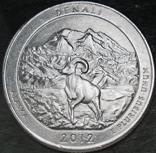 2012 P Denali Alaska Quarter Doubled Die Reverse AK-WDDR-005