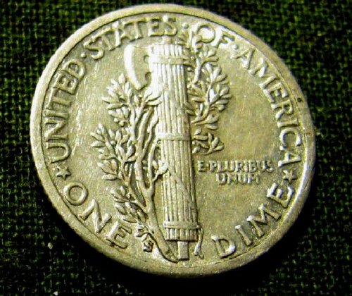 1935 S Mercury Dime  choice near FULL Bands +1  FREE MERC! & FREE S/H///   A-37