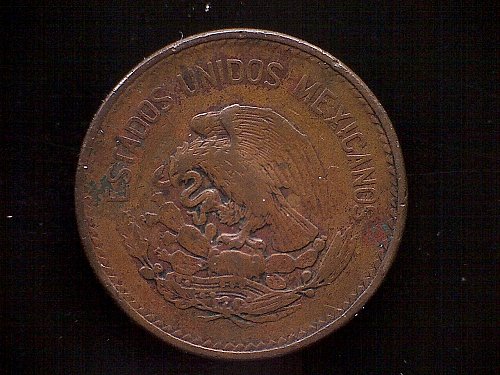 1944MO MEXICO TWENTY CENTAVOS  "WORLD WAR 11"