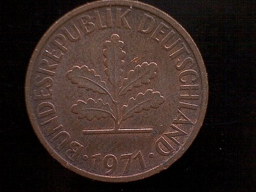 1971F GERMANY TWO PFENNIG