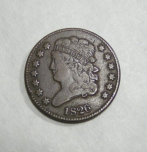 1826 Classic Head Half Cent - Nice Brown VF