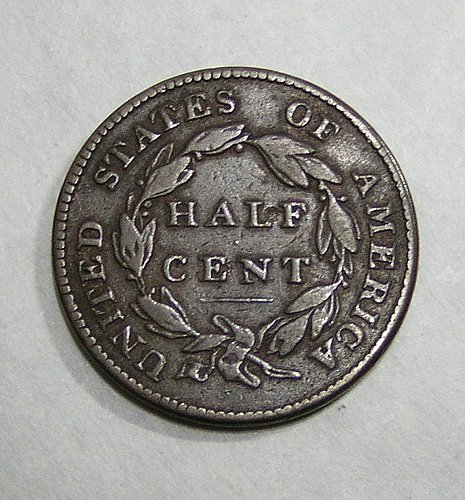 1826 Classic Head Half Cent - Nice Brown VF