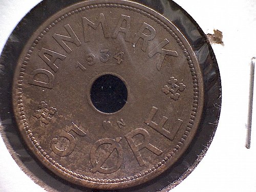 1934H DENMARK FIVE ORE