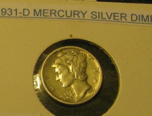 1931D   Mercury DimeTHE KEY!!#1415+ 2 FREE 1930's DIMES LAST CHANCE!!!!
