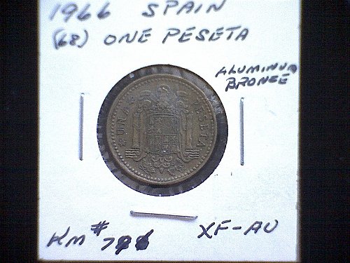 1966 (68) SPAIN ONE PESETA