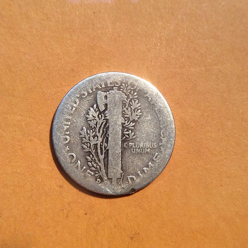 1936-d mercury dime circulated