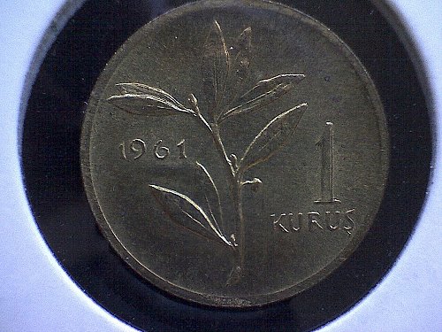 1961 TURKEY ONE KURUS