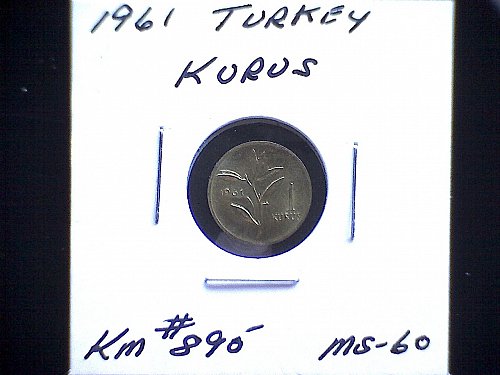 1961 TURKEY ONE KURUS