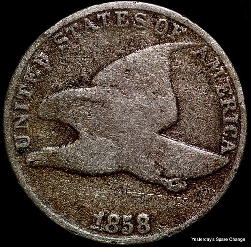 Nice Estate Find!! 1858 Flying Eagle Small Cent!!