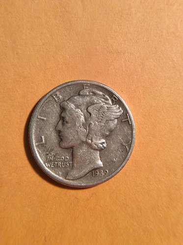 1939-p mercury dime