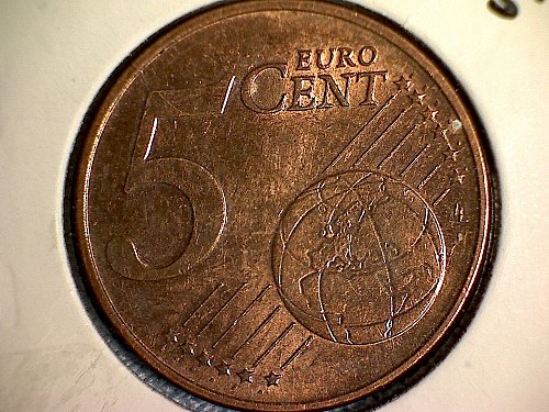 2003 AUSTRIA FIVE "EURO" CENT