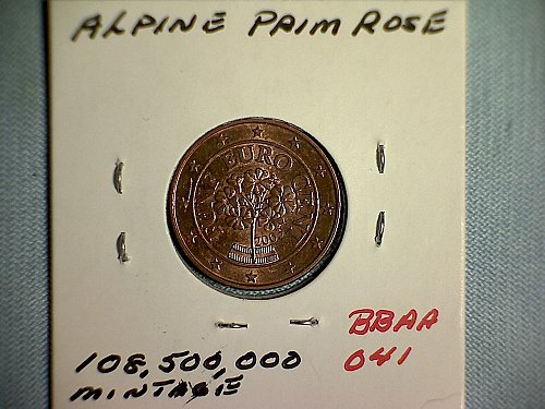 2003 AUSTRIA FIVE "EURO" CENT