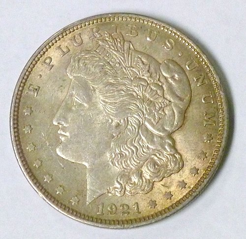 1921 Morgan Silver Dollar Philadelphia Mint