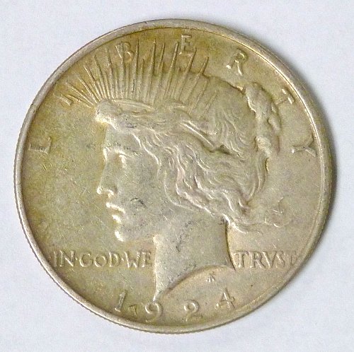1924 Peace Silver Dollar Philadelphia Mint
