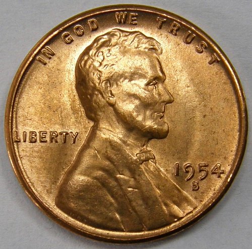 1954 S Lincoln Wheat Cent #7