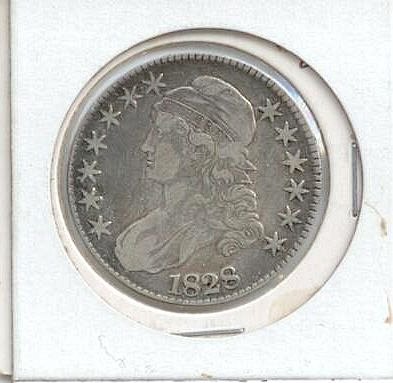 1828 bust half