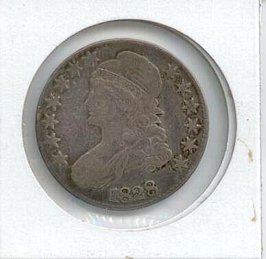 1828 bust half