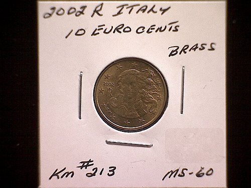 2002R  ITALY TEN EURO CENTS