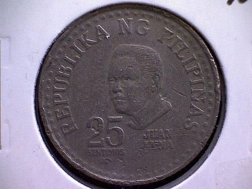 1981 PHILIPPINES TWENTY-FIVE SENTIMOS