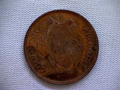 1928 IRELAND ONE PENNY