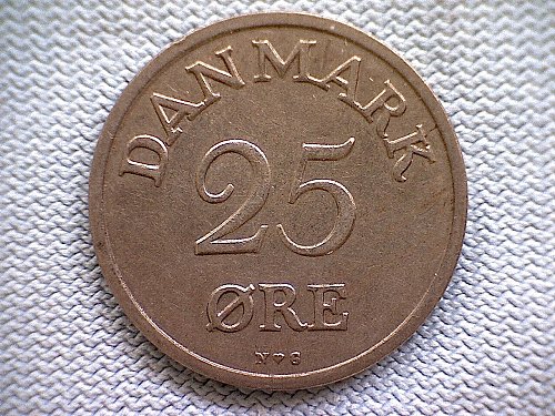 1950H  DENMARK TWENTY-FIVE ORE