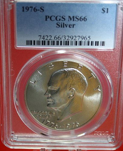 1976 S Eisenhower $1  < Silver >