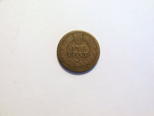 1863 Copper Nickel Indian Head Penny