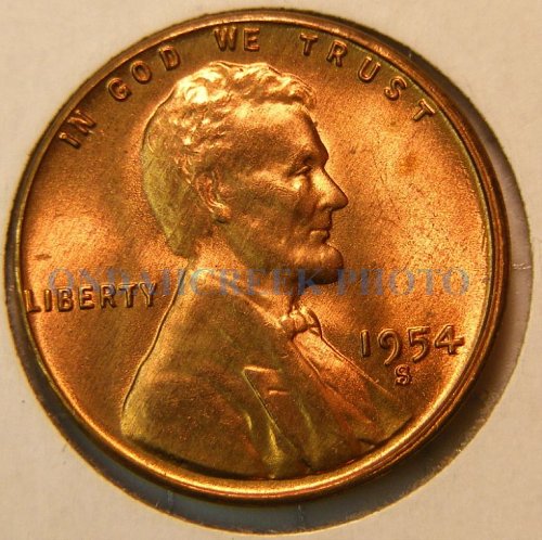 1954-S Lincoln Cent Choice BU Plus
