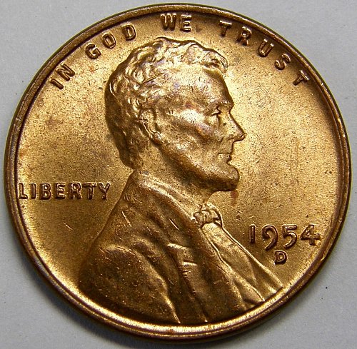 1954 D Lincoln Wheat Cent #5