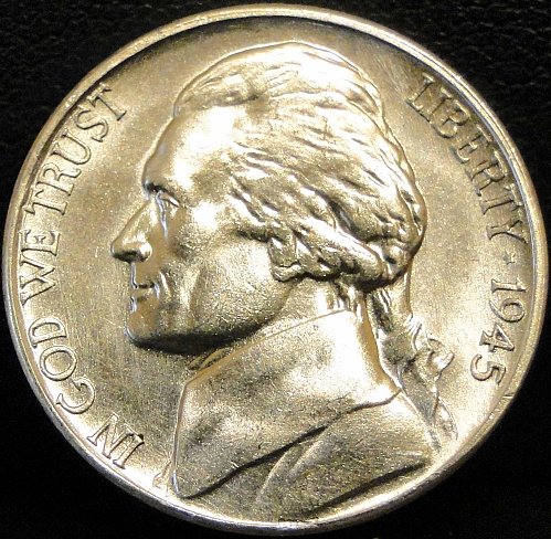 1945-S Silver Jefferson War Nickel