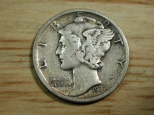 1937s Mercury Dime NICE !