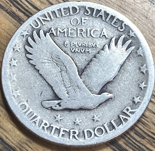 1926 standing liberty quarter in GOOD condition