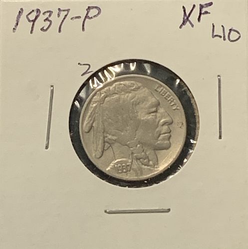 1937-P BUFFALO NICKEL XF40 BIN 2.00