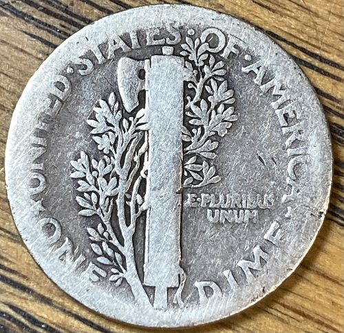1917 mercury dime in ALMOST GOOD condition