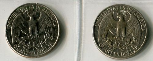 2 - 1993 -D  Washington Quarters  -   FINE