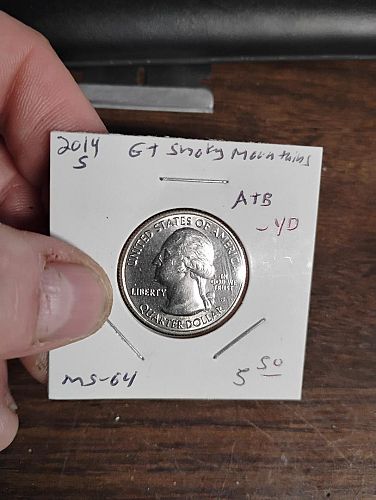 2014-S WASHINGTON QUARTER ATB GREAT SMOKY MOUNTAINS MS-64