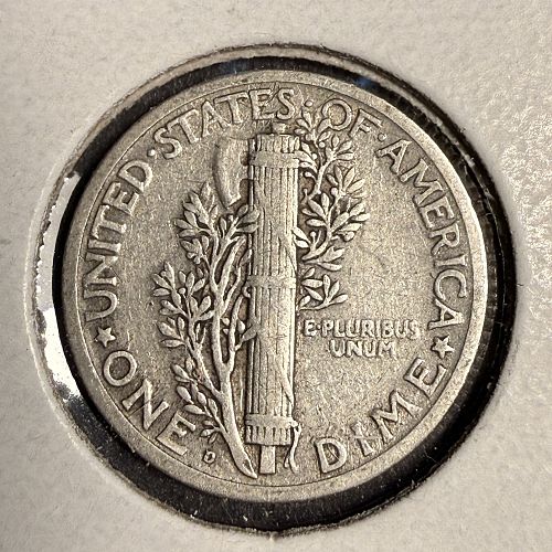 1925-D Mercury Head Dime, VF (16750)
