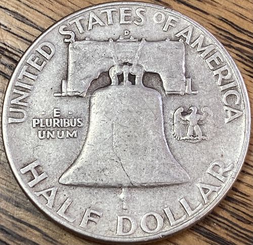 1950D Franklin half in FINE condition