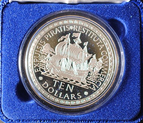 1993 Bahamas 10 Dollars Silver Proof 4.0469 Tr. Oz. ASW