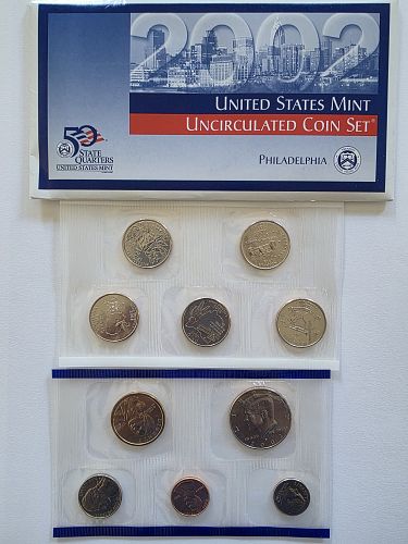 2002 PD Uncirculated Mint Sets - 20 Coins