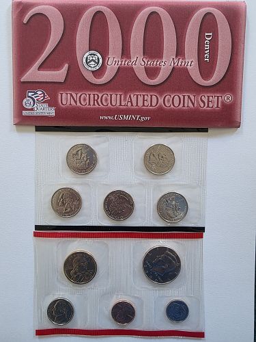 2000 PD Uncirculated Mint Sets - 20 Coins