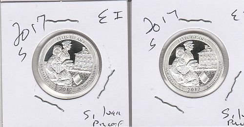 2017  S  SILVER PROOF  FORT ELLIS ISLAND   STATE QUARTER