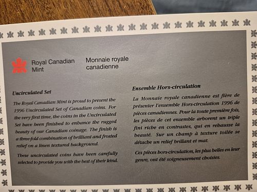 1995 Canada Uncirculated Mint Set
