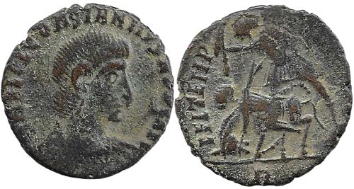 Constantius Gallus 352-354 AD, Fallen Horseman, AE Nummus, Rome Scarce